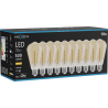 Mexen Vintis 10x żarówka filament spirala LED E27, ST64, 6W, Ciepła - 2700K, 530 lm, amber - L162-E27-0627-50x10