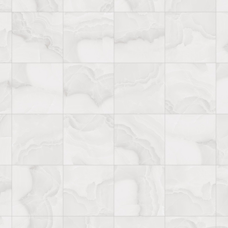 Mexen Onyx Silver gres szkliwiony rekt. G1, płytka podłogowo-ścienna 60 x 60 cm, połysk - TL106-060-060-02