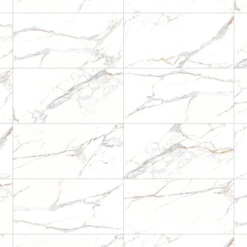 Mexen Agata White gres szkliwiony rekt. G1, płytka podłogowo-ścienna 120 x 60 cm, połysk - TL144-120-060-00