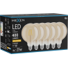 Mexen Vintis 6x żarówka filament LED E27, G125, 4W, Ciepła - 2200K, 400 lm, amber - L158-E27-0422-50x06