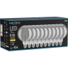 Mexen Vintis 10x żarówka filament LED E27, G125, 6W, Ciepła - 2700K, 510 lm, smoke - L158-E27-0627-70x10