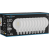 Mexen Vintis 10x żarówka filament LED E27, G125, 6W, Neutralna - 4000K, 720 lm, clear - L158-E27-0640-00x10