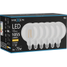 Mexen Vintis 6x żarówka filament LED E27, G125, 8W, Ciepła - 2700K, 1055 lm, clear - L158-E27-0827-00x06