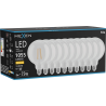 Mexen Vintis 10x żarówka filament LED E27, G125, 8W, Ciepła - 2700K, 1055 lm, clear - L158-E27-0827-00x10