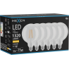 Mexen Vintis 6x żarówka filament LED E27, G125, 10W, Ciepła - 2700K, 1320 lm, clear - L158-E27-1027-00x06