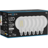 Mexen Vintis 6x żarówka filament LED E27, G125, 10W, Neutralna - 4000K, 1320 lm, clear - L158-E27-1040-00x06
