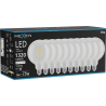 Mexen Vintis 10x żarówka filament LED E27, G125, 10W, Neutralna - 4000K, 1320 lm, clear - L158-E27-1040-00x10