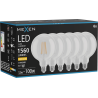 Mexen Vintis 6x żarówka filament LED E27, G125, 12W, Ciepła - 2700K, 1560 lm, clear - L158-E27-1227-00x06