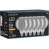 Mexen Vintis 6x żarówka filament spirala LED E27, G125, 6W, Ciepła - 2200K, 350 lm, smoke - L168-E27-0622-70x06