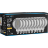 Mexen Vintis 10x żarówka filament spirala LED E27, G125, 6W, Ciepła - 2200K, 350 lm, smoke - L168-E27-0622-70x10