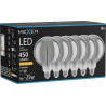 Mexen Vintis 6x żarówka filament spirala LED E27, G125, 8W, Ciepła - 2200K, 450 lm, smoke - L168-E27-0822-70x06