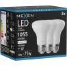 Mexen Nova 3x żarówka LED E27, R63, 10W, Neutralna - 4000K, 1055 lm - L104-E27-1040-01x03