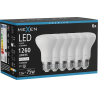 Mexen Nova 6x żarówka LED E27, R63, 12W, Neutralna - 4000K, 1260 lm - L104-E27-1240-01x06