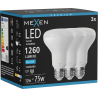 Mexen Nova 3x żarówka LED E27, R80, 12W, Zimna - 6500K, 1260 lm - L105-E27-1265-01x03