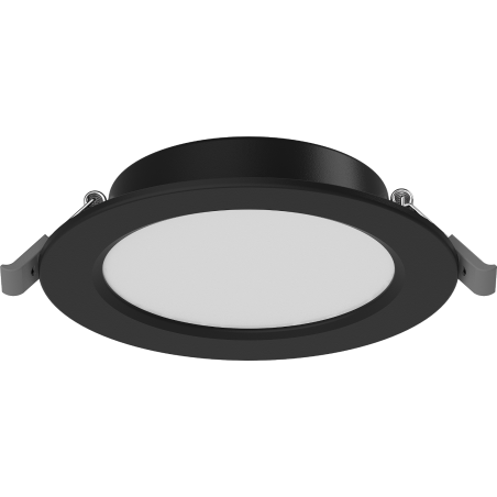 Mexen LDRR panel sufitowy downlight LED wpuszczany fi 12 cm, 6W, Neutralna - 4000K, 390 lm, czarny - L210-012-0640-70