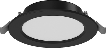 Mexen LDRR panel sufitowy downlight LED wpuszczany fi 12 cm, 6W, Neutralna - 4000K, 390 lm, czarny - L210-012-0640-70