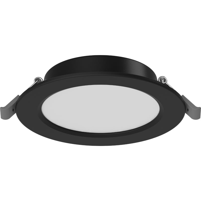 Mexen LDRR panel sufitowy downlight LED wpuszczany fi 12 cm, 6W, Zimna - 6500K, 450 lm, czarny - L210-012-0665-70
