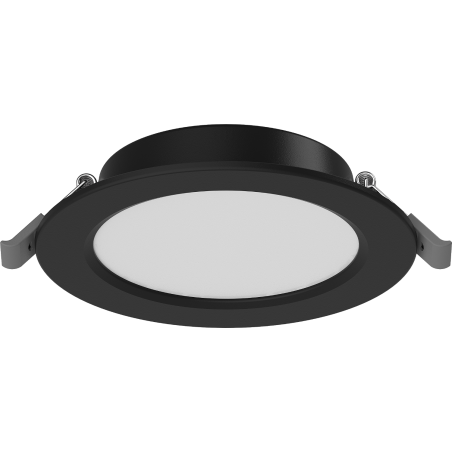 Mexen LDRR panel sufitowy downlight LED wpuszczany fi 12 cm, 6W, Zimna - 6500K, 450 lm, czarny - L210-012-0665-70