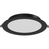 Mexen LDRR panel sufitowy downlight LED wpuszczany fi 17 cm, 12W, Neutralna - 4000K, 900 lm, czarny - L210-017-1240-70