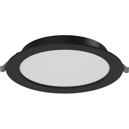 Mexen LDRR panel sufitowy downlight LED wpuszczany fi 17 cm, 12W, Zimna - 6500K, 960 lm, czarny - L210-017-1265-70