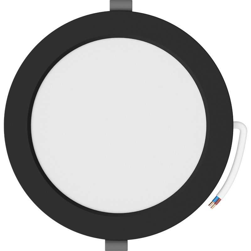 Mexen LDRR panel sufitowy downlight LED wpuszczany fi 17 cm, 12W, Zimna - 6500K, 960 lm, czarny - L210-017-1265-70