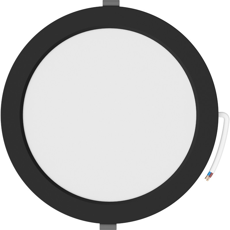 Mexen LDRR panel sufitowy downlight LED wpuszczany fi 22 cm, 18W, Neutralna - 4000K, 1440 lm, czarny - L210-022-1840-70