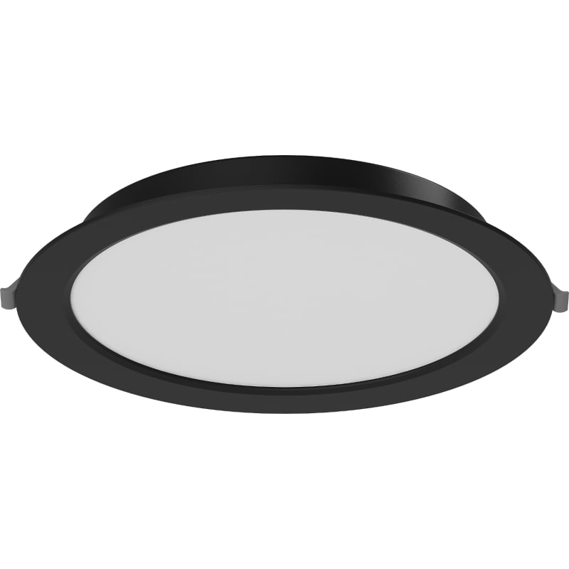 Mexen LDRR panel sufitowy downlight LED wpuszczany fi 22 cm, 18W, Zimna - 6500K, 1440 lm, czarny - L210-022-1865-70