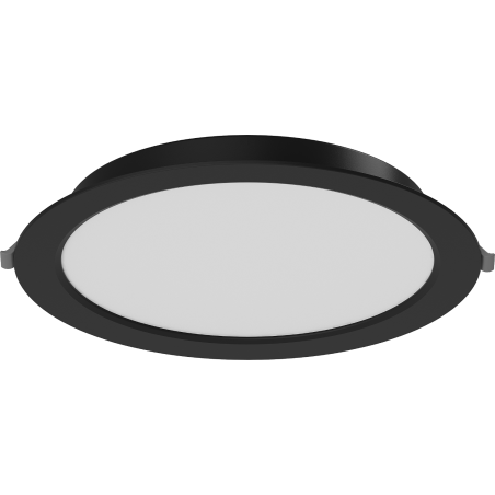 Mexen LDRR panel sufitowy downlight LED wpuszczany fi 22 cm, 18W, Zimna - 6500K, 1440 lm, czarny - L210-022-1865-70