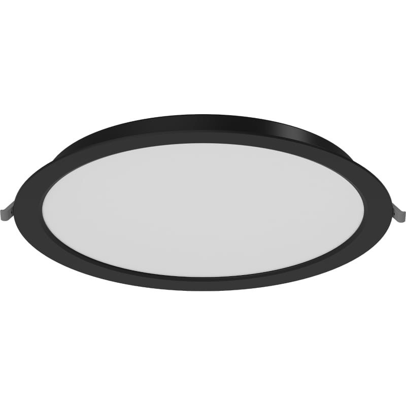 Mexen LDRR panel sufitowy downlight LED wpuszczany fi 30 cm, 24W, Neutralna - 4000K, 1920 lm, czarny - L210-030-2440-70