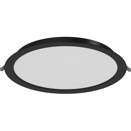 Mexen LDRR panel sufitowy downlight LED wpuszczany fi 30 cm, 24W, Neutralna - 4000K, 1920 lm, czarny - L210-030-2440-70