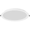 Mexen LDRR panel sufitowy downlight LED wpuszczany fi 30 cm, 24W, Zimna - 6500K, 2640 lm, biały - L210-030-2465-20