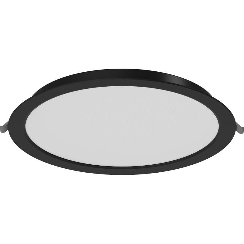 Mexen LDRR panel sufitowy downlight LED wpuszczany fi 30 cm, 24W, Zimna - 6500K, 1920 lm, czarny - L210-030-2465-70