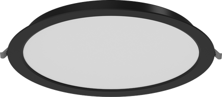 Mexen LDRR panel sufitowy downlight LED wpuszczany fi 30 cm, 24W, Zimna - 6500K, 1920 lm, czarny - L210-030-2465-70