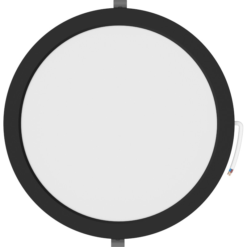 Mexen LDRR panel sufitowy downlight LED wpuszczany fi 30 cm, 24W, Zimna - 6500K, 1920 lm, czarny - L210-030-2465-70