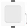 Mexen LDRR panel sufitowy downlight LED wpuszczany 12 x 12 cm, 6W, Zimna - 6500K, 600 lm, biały - L211-012-0665-20