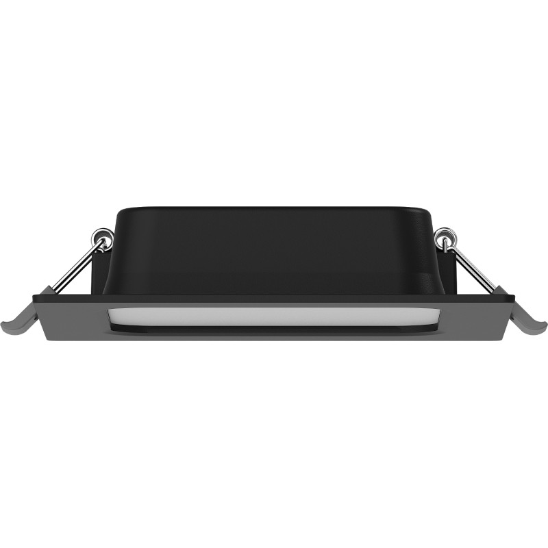 Mexen LDRR panel sufitowy downlight LED wpuszczany 12 x 12 cm, 6W, Zimna - 6500K, 600 lm, czarny - L211-012-0665-70
