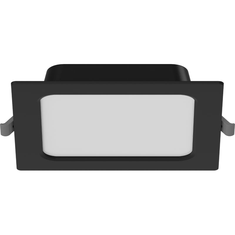 Mexen LDRR panel sufitowy downlight LED wpuszczany 14 x 14 cm, 9W, Neutralna - 4000K, 720 lm, czarny - L211-014-0940-70