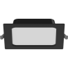 Mexen LDRR panel sufitowy downlight LED wpuszczany 14 x 14 cm, 9W, Neutralna - 4000K, 720 lm, czarny - L211-014-0940-70