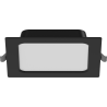 Mexen LDRR panel sufitowy downlight LED wpuszczany 14 x 14 cm, 9W, Zimna - 6500K, 720 lm, czarny - L211-014-0965-70