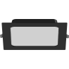 Mexen LDRR panel sufitowy downlight LED wpuszczany 17 x 17 cm, 12W, Neutralna - 4000K, 1320 lm, czarny - L211-017-1240-70