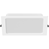 Mexen LDRR panel sufitowy downlight LED wpuszczany 22 x 22 cm, 18W, Neutralna - 4000K, 1980 lm, biały - L211-022-1840-20