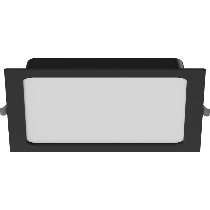 Mexen LDRR panel sufitowy downlight LED wpuszczany 22 x 22 cm, 18W, Neutralna - 4000K, 1350 lm, czarny - L211-022-1840-70
