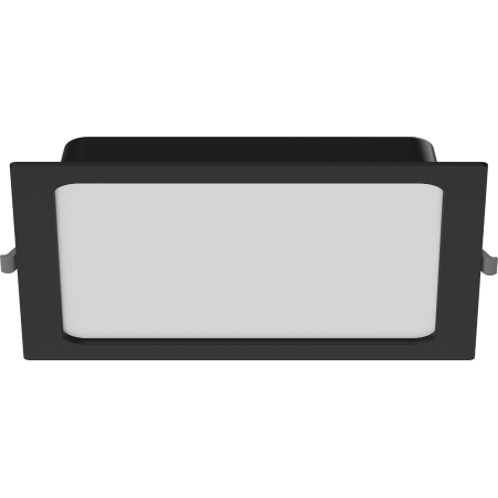 Mexen LDRR panel sufitowy downlight LED wpuszczany 22 x 22 cm, 18W, Neutralna - 4000K, 1350 lm, czarny - L211-022-1840-70