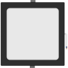 Mexen LDRR panel sufitowy downlight LED wpuszczany 22 x 22 cm, 18W, Neutralna - 4000K, 1350 lm, czarny - L211-022-1840-70