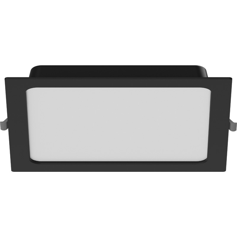 Mexen LDRR panel sufitowy downlight LED wpuszczany 22 x 22 cm, 18W, Zimna - 6500K, 1440 lm, czarny - L211-022-1865-70