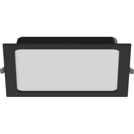 Mexen LDRR panel sufitowy downlight LED wpuszczany 22 x 22 cm, 18W, Zimna - 6500K, 1440 lm, czarny - L211-022-1865-70