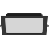 Mexen LDRR panel sufitowy downlight LED wpuszczany 22 x 22 cm, 18W, Zimna - 6500K, 1440 lm, czarny - L211-022-1865-70