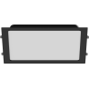 Mexen LDRR panel sufitowy downlight LED wpuszczany 30 x 30 cm, 24W, Neutralna - 4000K, 1920 lm, czarny - L211-030-2440-70