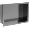 Mexen X-Wall-R półka wnękowa z kołnierzem 30 x 20 cm, gun gray szczotkowany - 19E0302010