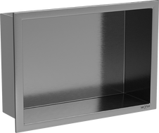 Mexen X-Wall-R półka wnękowa z kołnierzem 30 x 20 cm, gun gray szczotkowany - 19E0302010